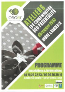 Programme Ateliers CEDER Décembre 2024